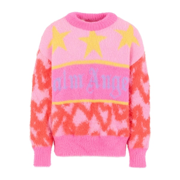 logo-intarsia knit sweater