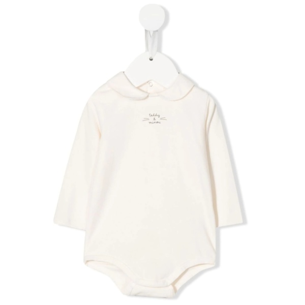 logo long-sleeve babygrow