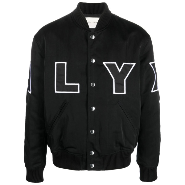 logo-patch bomber jacket