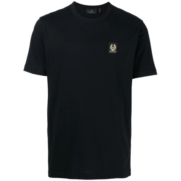 logo-patch crew neck T-shirt