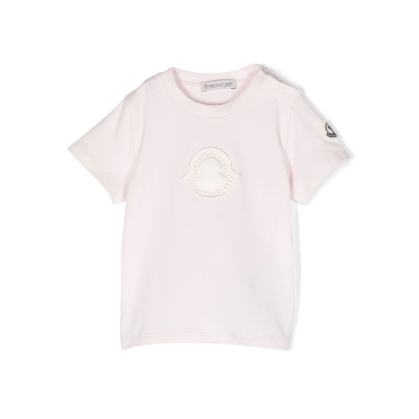 logo-patch jersey T-shirt