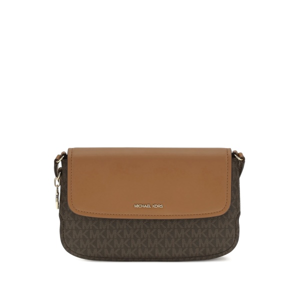 logo-pattern crossbody bag