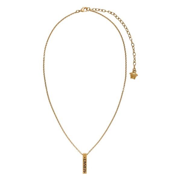 logo-pendant necklace