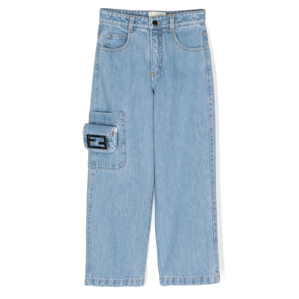logo-plaque straight-leg jeans