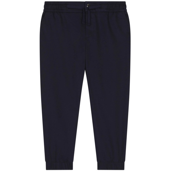logo-plaque stretch-cotton track pants