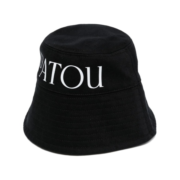 logo-print bucket hat