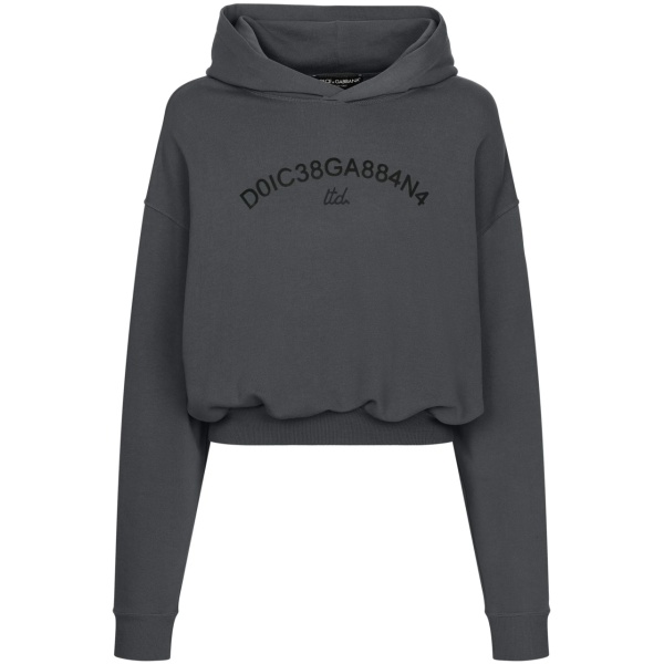 logo-print cotton hoodie
