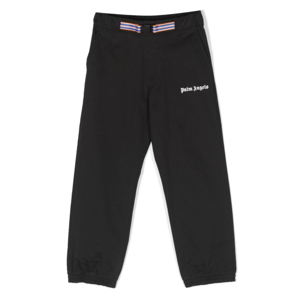 logo-print cotton trousers