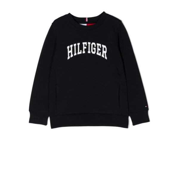 logo-print crew neck sweatshirt