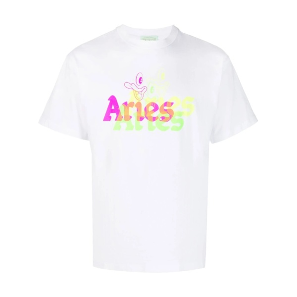 logo-print detail T-shirt