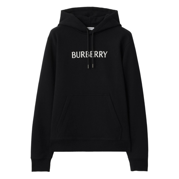 logo-print hooded cotton sweatshirt