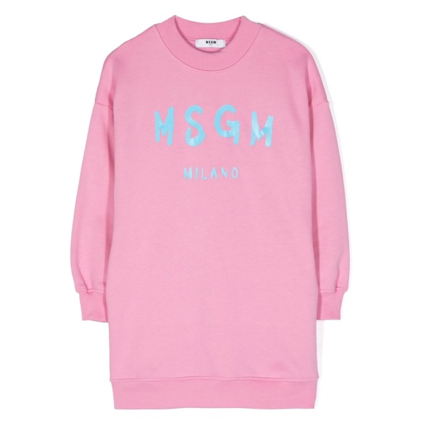 logo-print jersey jumper dress