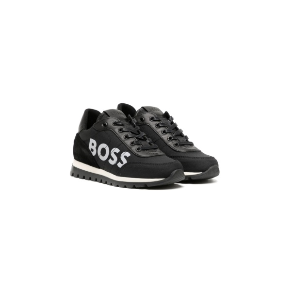 logo-print low-top sneakers