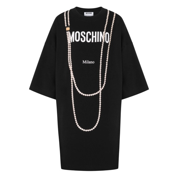 logo-print mini dress