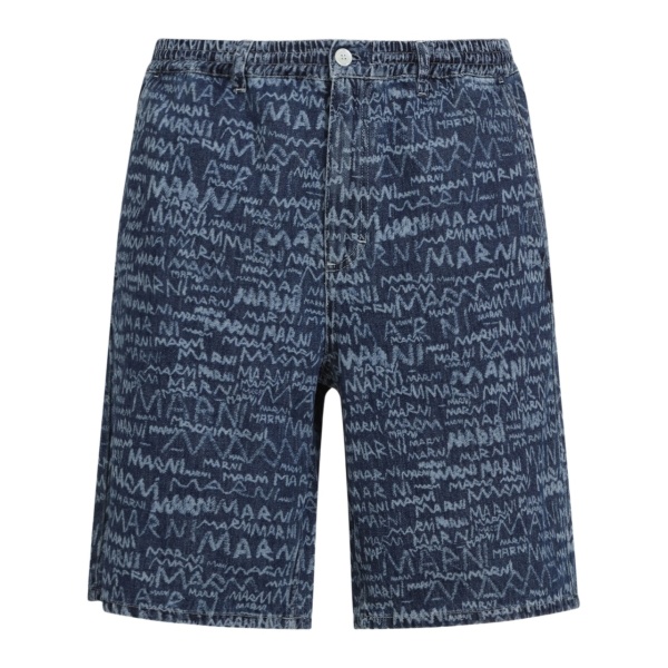 logo-print shorts