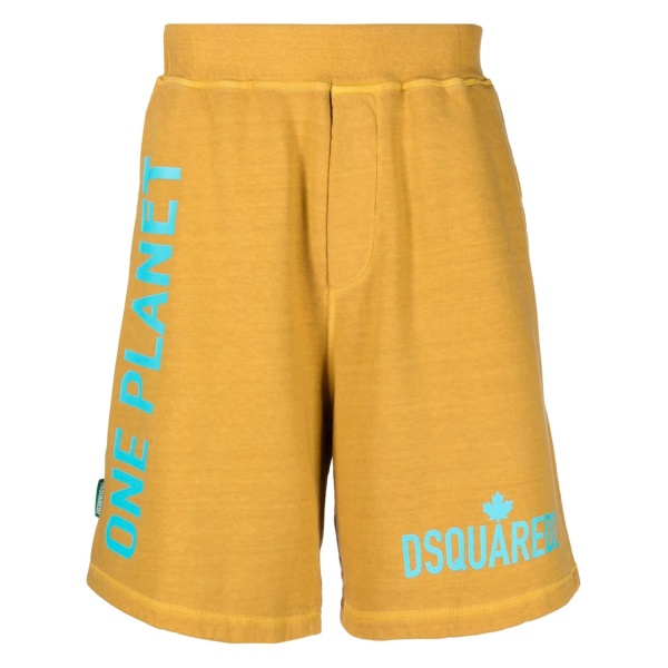 logo-print track shorts