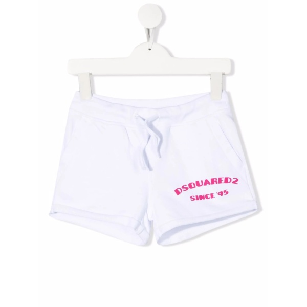 logo-print track shorts