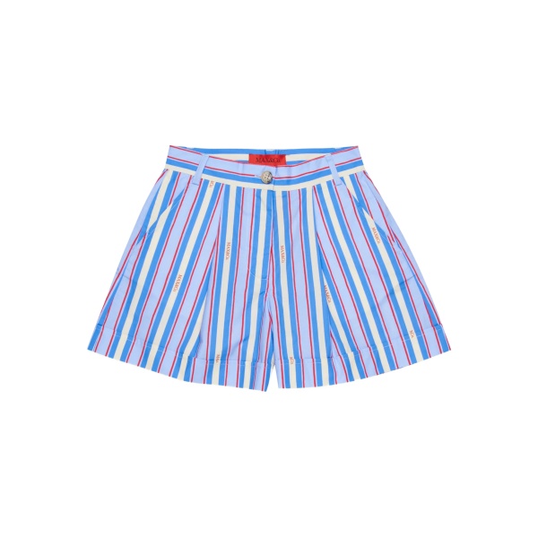 logo striped shorts