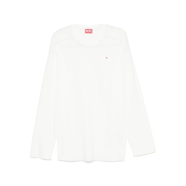long-sleeve panelled T-shirt