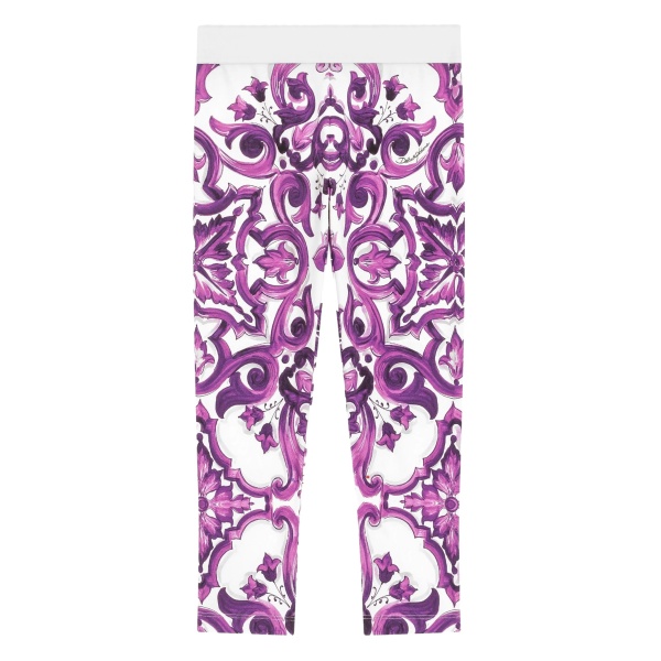Maiolica-print leggings