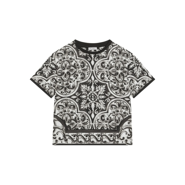 Majolica-print T-shirt