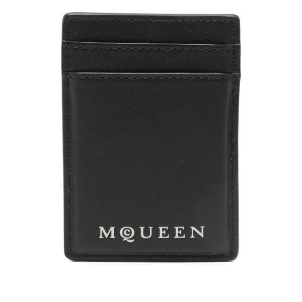 McQueen Magnetic leather card holder