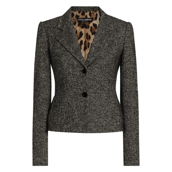 mélange-effect jacket