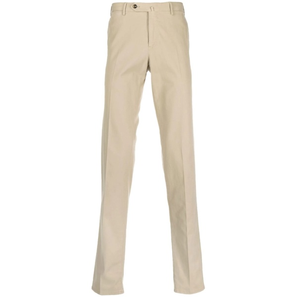 mid-rise slim-cut chinos