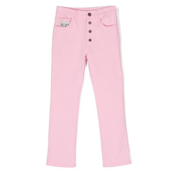 mid-rise straight-leg jeans