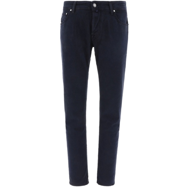 mid-rise straight-leg jeans
