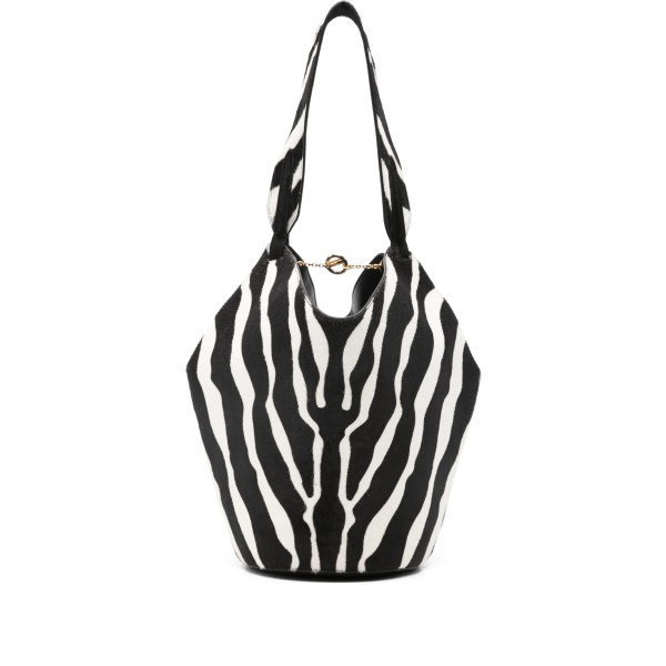 mini zebra-print tote bag