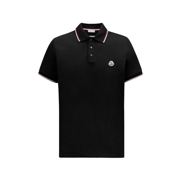 mother-of-pearl trim polo shirt
