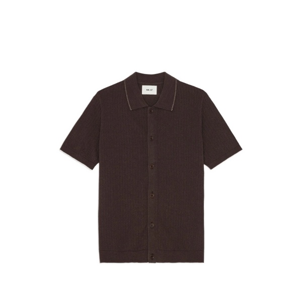 Nalo textured-knit shirt