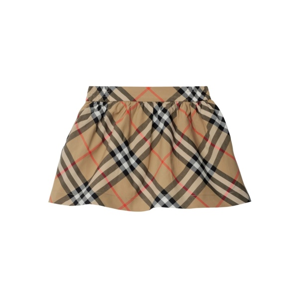 Nova check cotton skirt