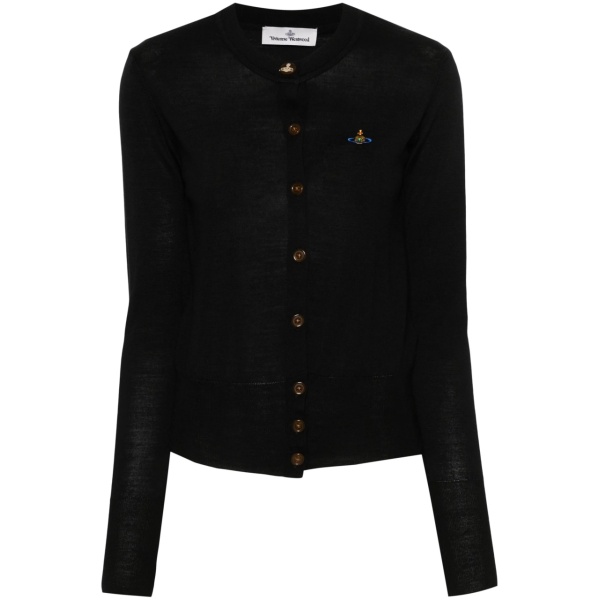 Orb-embroidered cardigan
