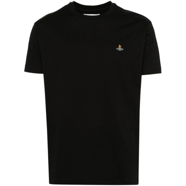 Orb-embroidered cotton T-shirt