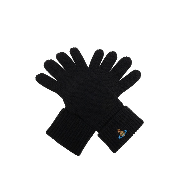 Orb-embroidered gloves