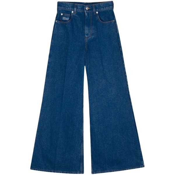 organic-cotton wide-leg jeans