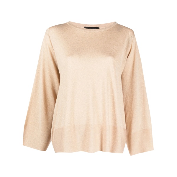 oversized boat-neck jumper