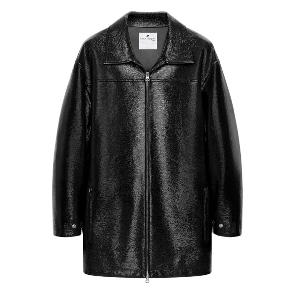 oversized vinyl jacket