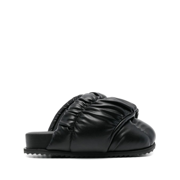 padded slip-on mules