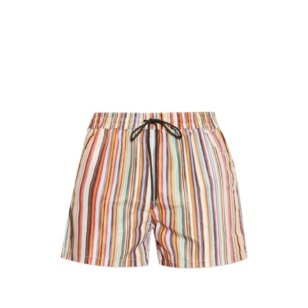 Painted Signature Stripe swim shorts