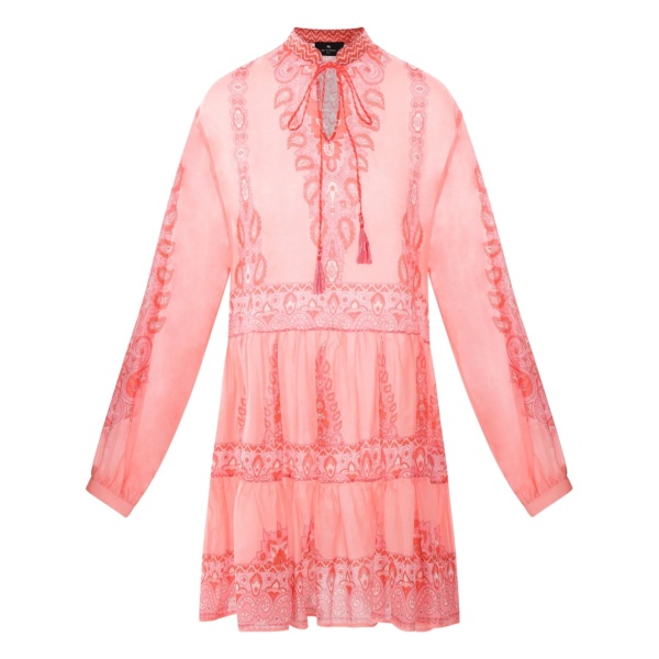 paisley-print mini dress