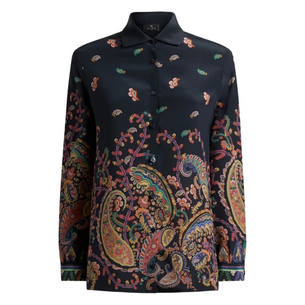 paisley-print shirt