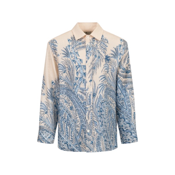 paisley-print shirt