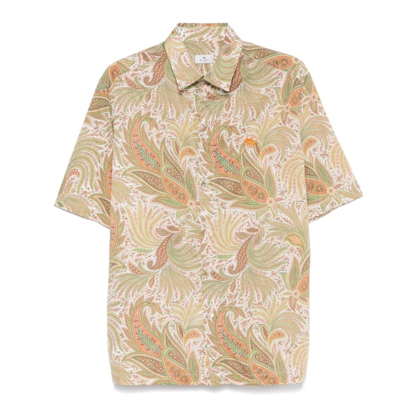 paisley-print shirt