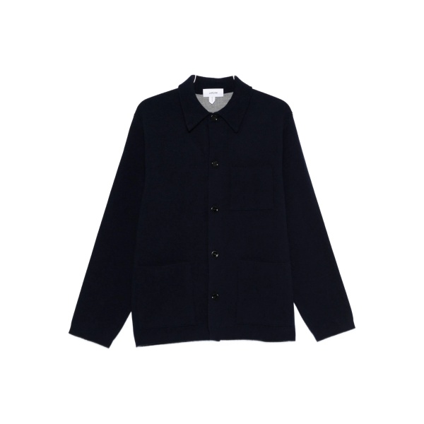 patch-pocket button cardigan