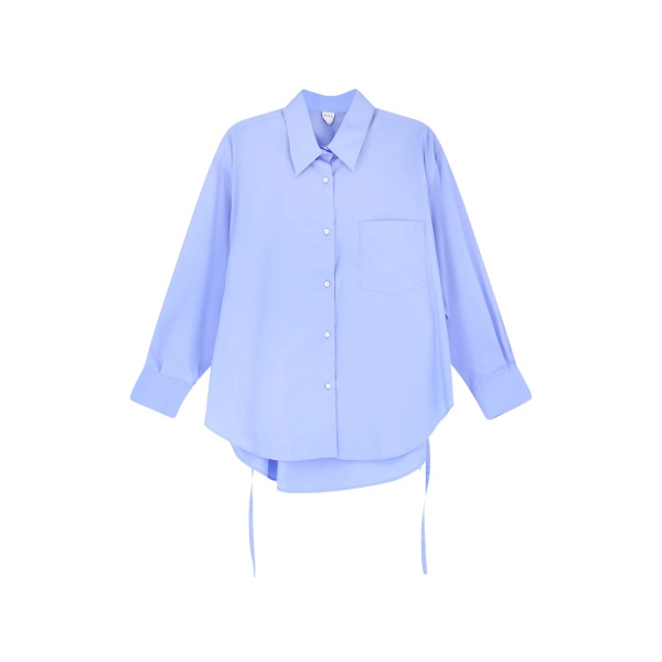 patch pocket cotton shirt