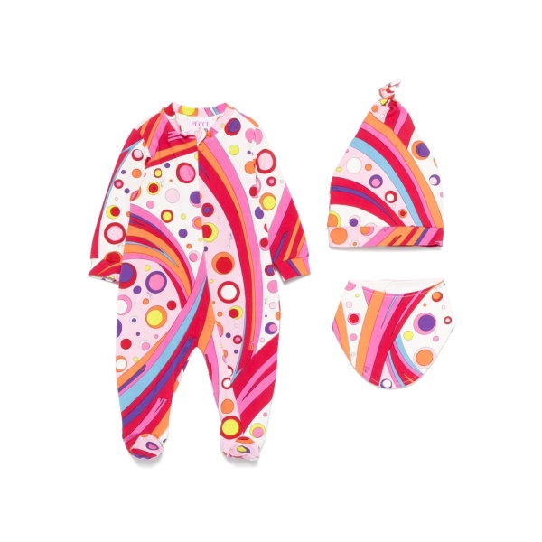 patterned babygrow set