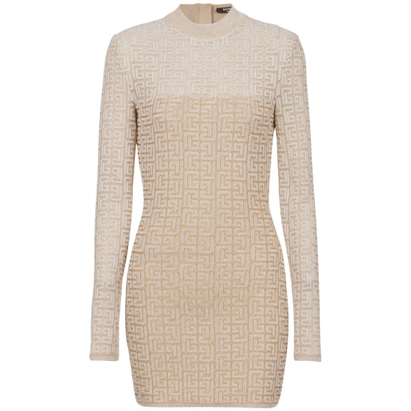 PB Labyrinth-jacquard knit dress